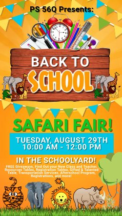 Back-to-school Safari Fair